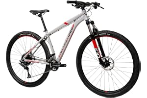 Caloi Bicicleta Aluminum Pro, Aro 29, Tamanho 17, Câmbio Microshift 20 Velocidades, Branca