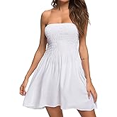 Just Quella Women's Strapless Tube Top Beach Mini Dress