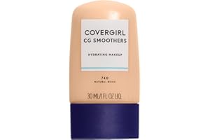 COVERGIRL Smoothers Hydrating Makeup Foundation, Natural Beige (packaging may vary), 1 Fl Oz (Pack of 1)