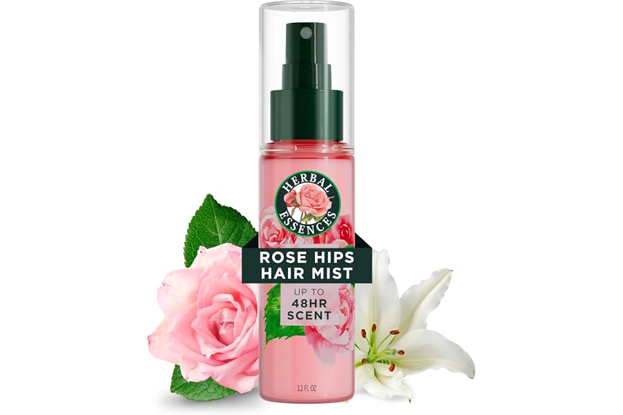 Herbal Essences Hair Perfume for Women, Rose Scent | Hair Mist Fragrance Spray, Frizz Control, 3.2 fl oz, for all Hair Types