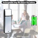 Podazz 16G Digital Voice Recorder Sound Activated USB Rechargeable Metal Case view 6