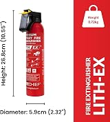 Firechief Lith-Ex 500ml Lithium-ion Battery Fire Extinguisher view 3