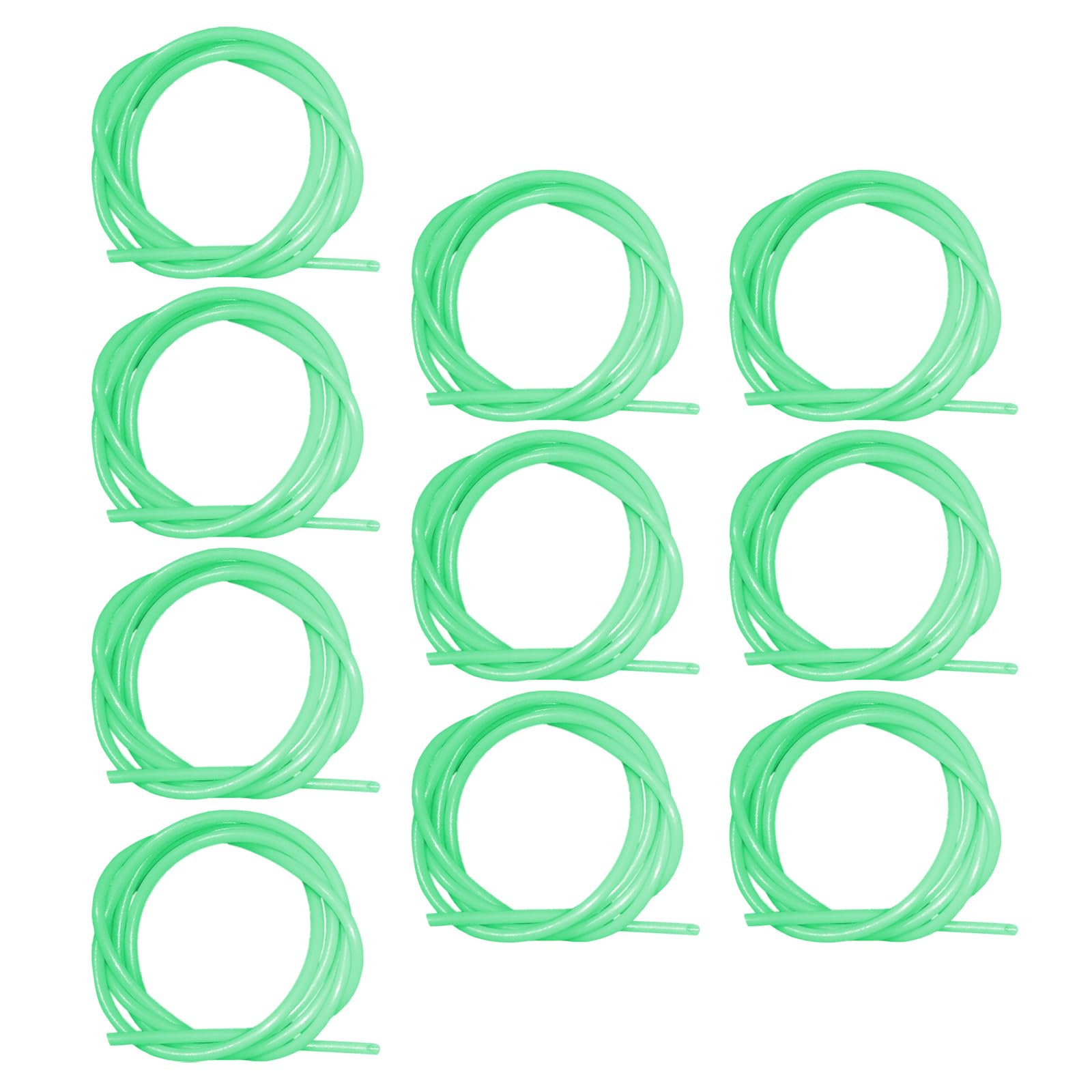 Young Wolf 10 Meters Luminous Tube Fishing Line, 1.8mm Inner Diameter, Green, Monofilament, PVC, Glow Tubing Tool, Attract Fish, Protect Mono Line