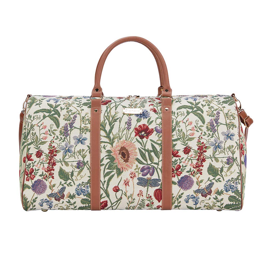 Signare Tapestry Large Duffel Bag Overnight Bags Weekend Bag for Women with Garden Design (Morning Garden BHOLD-MGD) — image 1