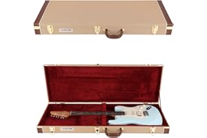 GHOSTFIRE Wooden Hard-Shell Cases Electric Guitar Case Super thick fit Stratocaster/Telecaster, Jaguar (V-EG2)