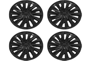 AOWINHIT 4 Pack 18 in Turbine Style Wheel Hub Caps, Full Rim Protective Covers for Type 3, 2023 Up - Good Hubcap Replacements