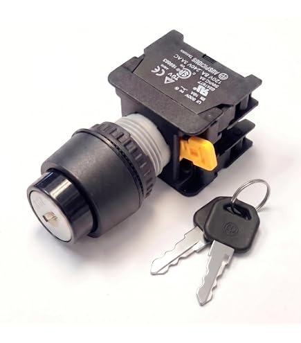 Alpinetech KSR-22 22mm Spring Return Momentary Key Selector