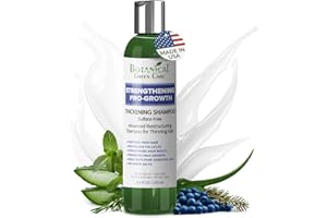 BOTANICAL GREEN CARE Strengthening & Volumizing Pro-Growth Shampoo, DHT Blocker for Thinning Hair, Made in USA ​