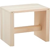 Yamako Bath Chair, Natural, (W x D x H): Approx. 10.2 x 6.7 x 8.3 inches (