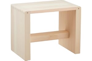 Yamako Bath Chair, Natural, (W x D x H): Approx. 10.2 x 6.7 x 8.3 inches (