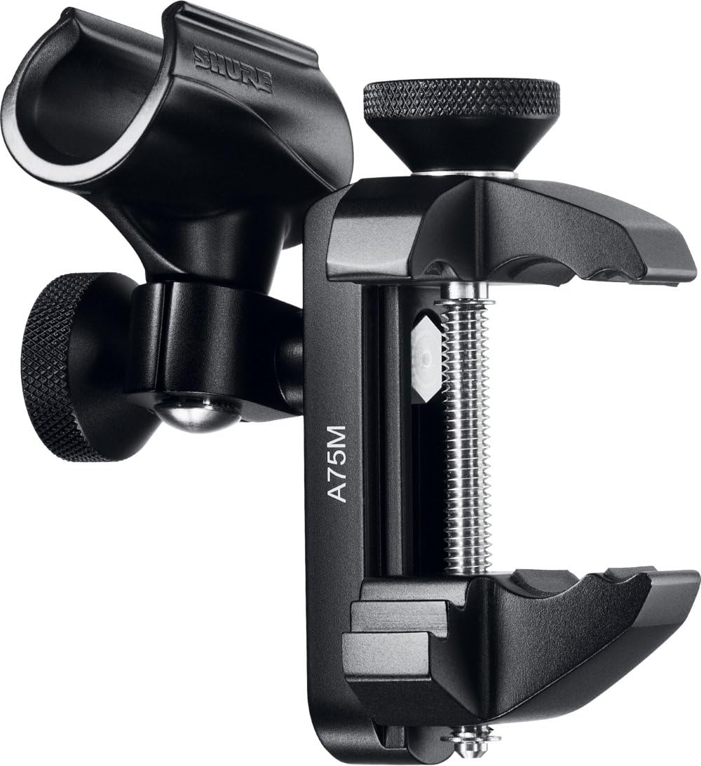 Shure A75M Universal Microphone Mount with Large and Small Clip Adapters and Universal Threaded Adapter Post