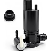HiSport 8A61-17K624-AA Windshield Washer Pump | Compatible with Ford Explorer Fiesta Edge Flex Compatible with Transit Connect Taurus X Lincoln MKT MKX 2007-2015