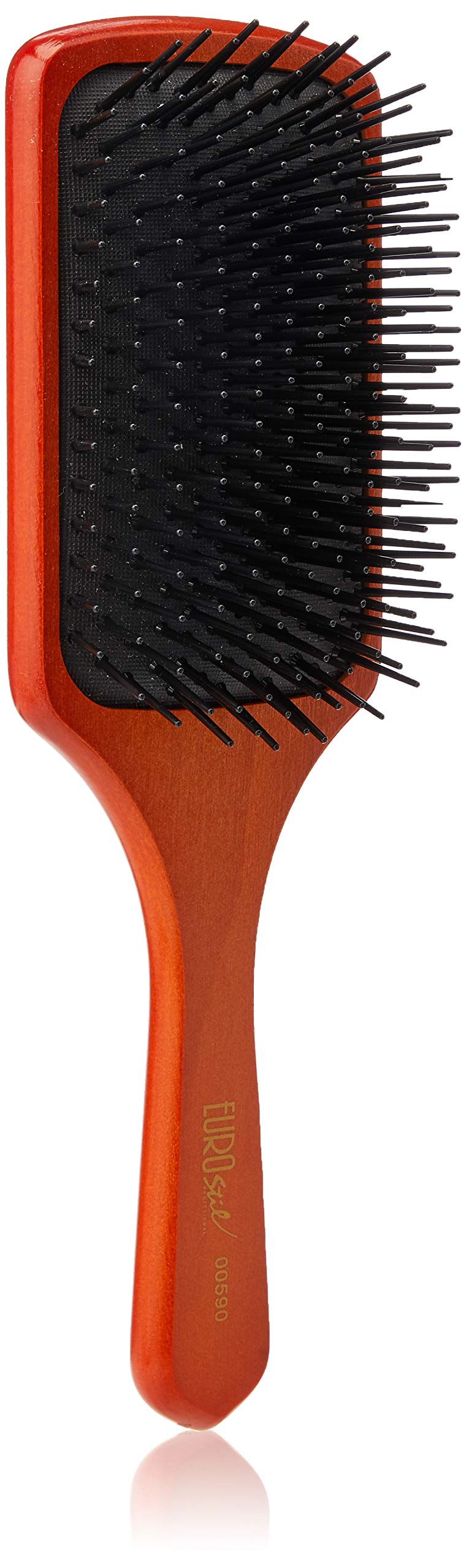 EUROSTIL PUA Plastic Rectangular Rubber Brush Unisex Adult, Black, Single