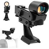 Astromania Red Dot Finder, StarPointer Telescope Finder Scope with Bracket | Red Dot Finder for Astronomy Telescope, Reflex Viewfinder Finderscope Telescope Accessory, Slide-in Bracket for Dovetail Base