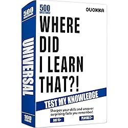 QUOKKA Trivia Games for Adults with 500 Questions