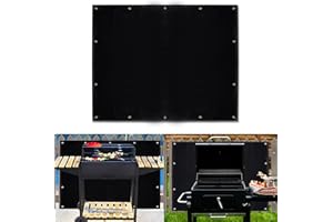Tugaizi Heat Shield behind Grill Heat Shield Mat for Deck Fence, Railing, Grill and Refrigerator, Heavy Duty Fireproof Cover and Screen Protect Deck Railing from Grill, 3'x4'
