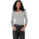 Gap Womens Long Sleeve Favorite V-Neck T-Shirt