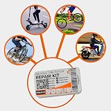 Mobi Lock 24Pcs Bike Patch Kit with Vulcanizing Fluid Rubber Cement Levers view 6