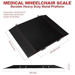 Wheelchair Scale for Home use 700x0.2lb, Digital