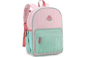 Toddler Kids Backpack,Vaschy Lightweight Quilted Color-blocked Bookbag School Backpack for Kindergarten Children Boys Girls