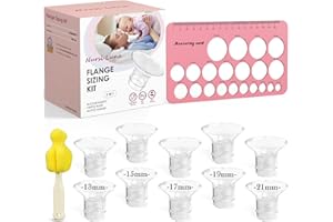 Nursi Luna Flange Sizing Kit 3 in 1 with 10PCS Flange Inserts 13/15/17/19/21mm, Silicone Flanges Insert Kit for 24mm Electric