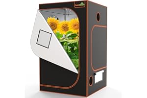 Grow Tent 4x4 Highest Density 1680D, Hydroponic Tent Attached with Enhanced Zippers, Observation Window and Floor Tray, Indoor Growing Tent 48''x48''x80''-CastleGreens