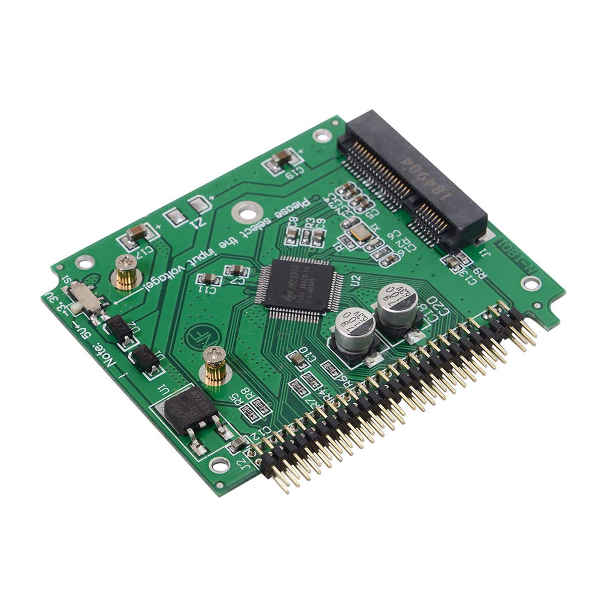 Cablecc Low Profile Half-Heigh mSATA SSD to 2.5 inch IDE 44pin Hard Disk Case Enclosure for Notebook Laptop