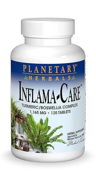 PLANETARY HERBALS INFLAMA-CARE 1165MG TURMERIC/BOSWELLIA COMPLEX – 120...