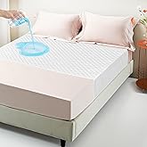 Tohetsuzp Bed Pads Washable Waterproof, Reusable Tuckable Mattress Protector Underpads, Incontinence Bed Pads for Adults Kids Full Size 34"X54" and 21" Wings