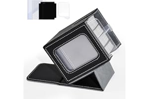 Card Deck Box with MTG Commander Display, Deck Case Holds 100+ Double-Sleeved Cards, Trading Card Storage Box Fits TCG/PTCG/S