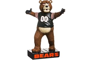 Team Sports America NFL Chicago Bears Fun Colorful Mascot Statue 12 Inches Tall