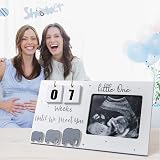 Johiux Baby First Scan Photo Frame Countdown Weeks Ultrasound Frame view 6
