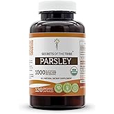 Secrets of the Tribe Parsley USDA Organic | Made with Vegetarian Capsules and Certified Organic Parsley (Petroselinum crispum) Dried Leaf (120 Capsules)
