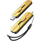 iDsonix USB Flash Drive 256GB External SSD, Up to 1073MB/s, Thumb Drive with 2 Ports USB A 3.2 + Type C, Push-Pull Design, Alloy Portable Memory Stick for iPhone 17/16/15/PS5/Android Phone/Mac/Windows