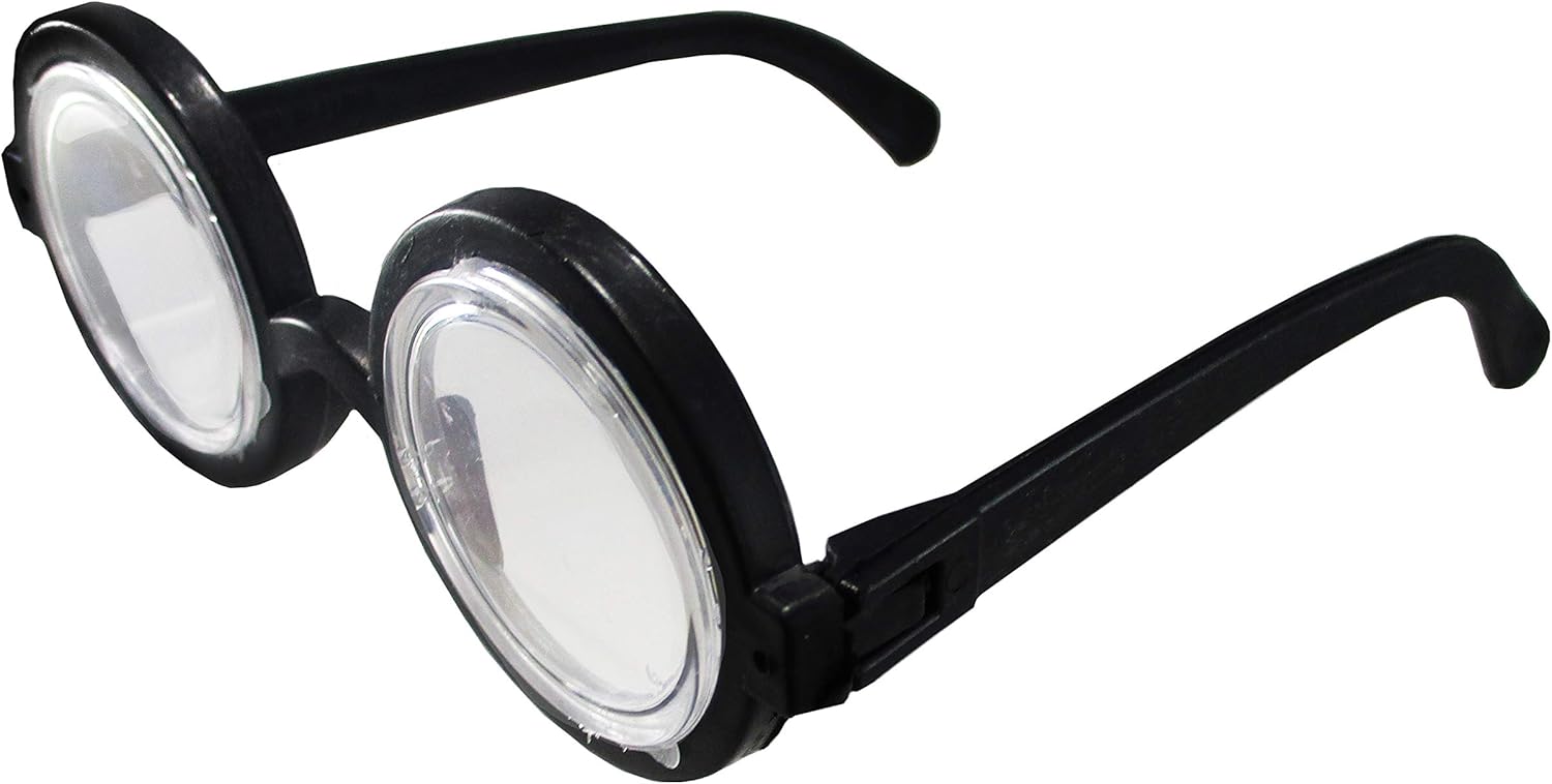 Nerd Glasses Round Bubbles Glasses Bug Eyes Specs Coke