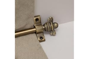 Brass bee Stair Rods Carpet Runners with Bee Finial Ends Nickel, Brass, Antique Brass Stainless Steel | Stair Carpet Rods - Sold Individually (Antique Brass)