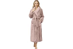 NY Threads Premium Womens Robe, Plush Fleece Long Bath Robe for Women, Fluffy Soft Women's Bathrobe