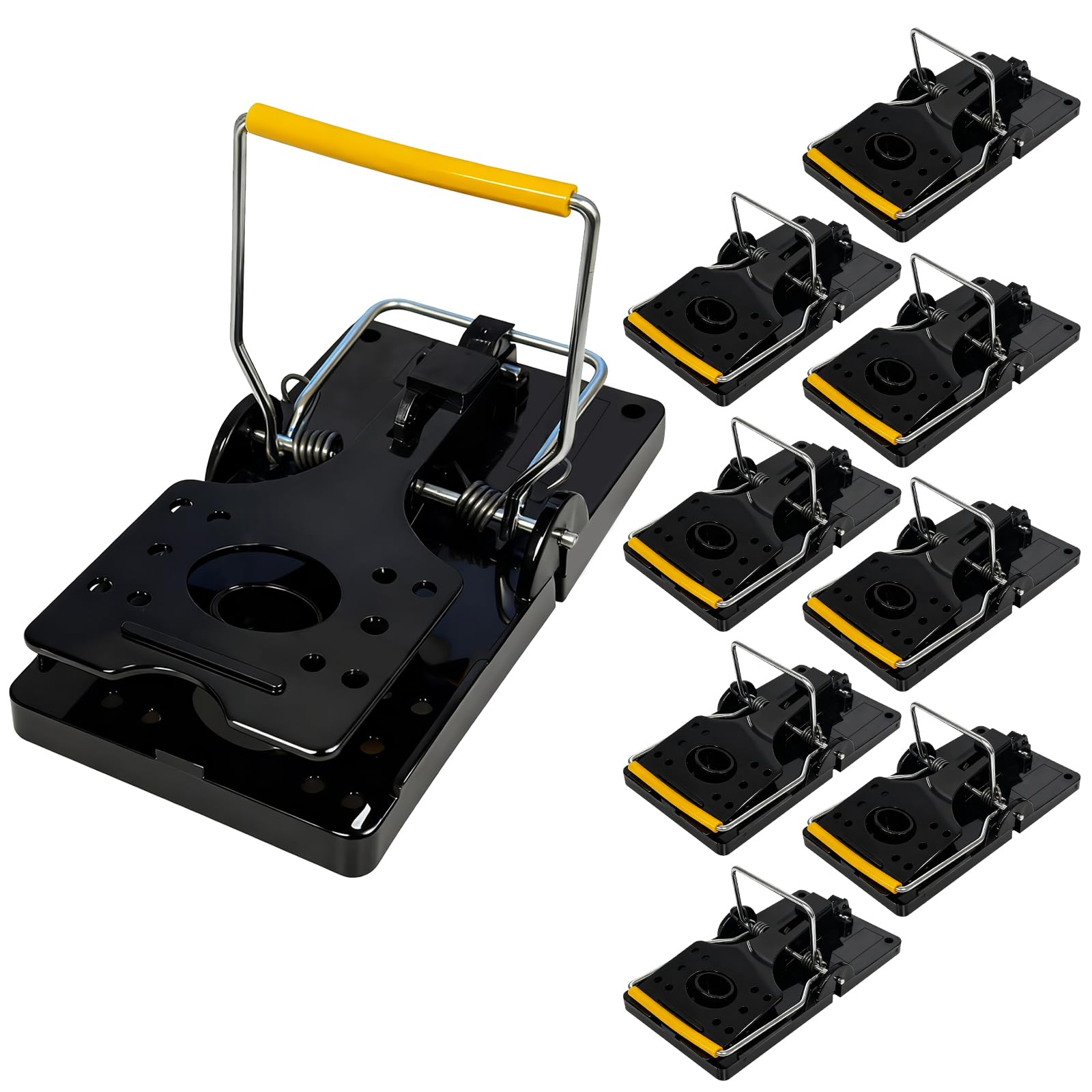 DMSELL 8 Pack Large Mouse Traps, Reusable Rat Traps That Kill Instantly for Indoors and Outdoors, Safe for Family and Pets