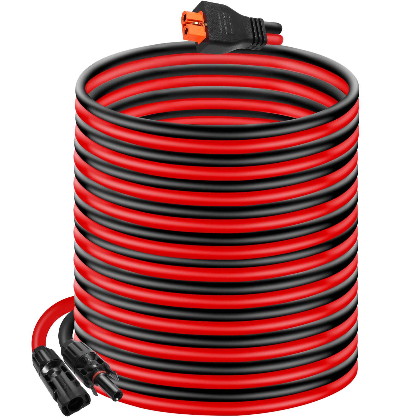Photo 1 of 10AWG Tinned Copper Wire XT60i to Solar Panel Connector Extension Cable 35FT – Heavy-Duty Solar to XT60i Cable for RC Batteries, Drones, Solar Power Systems, and Renewable Energy Applications