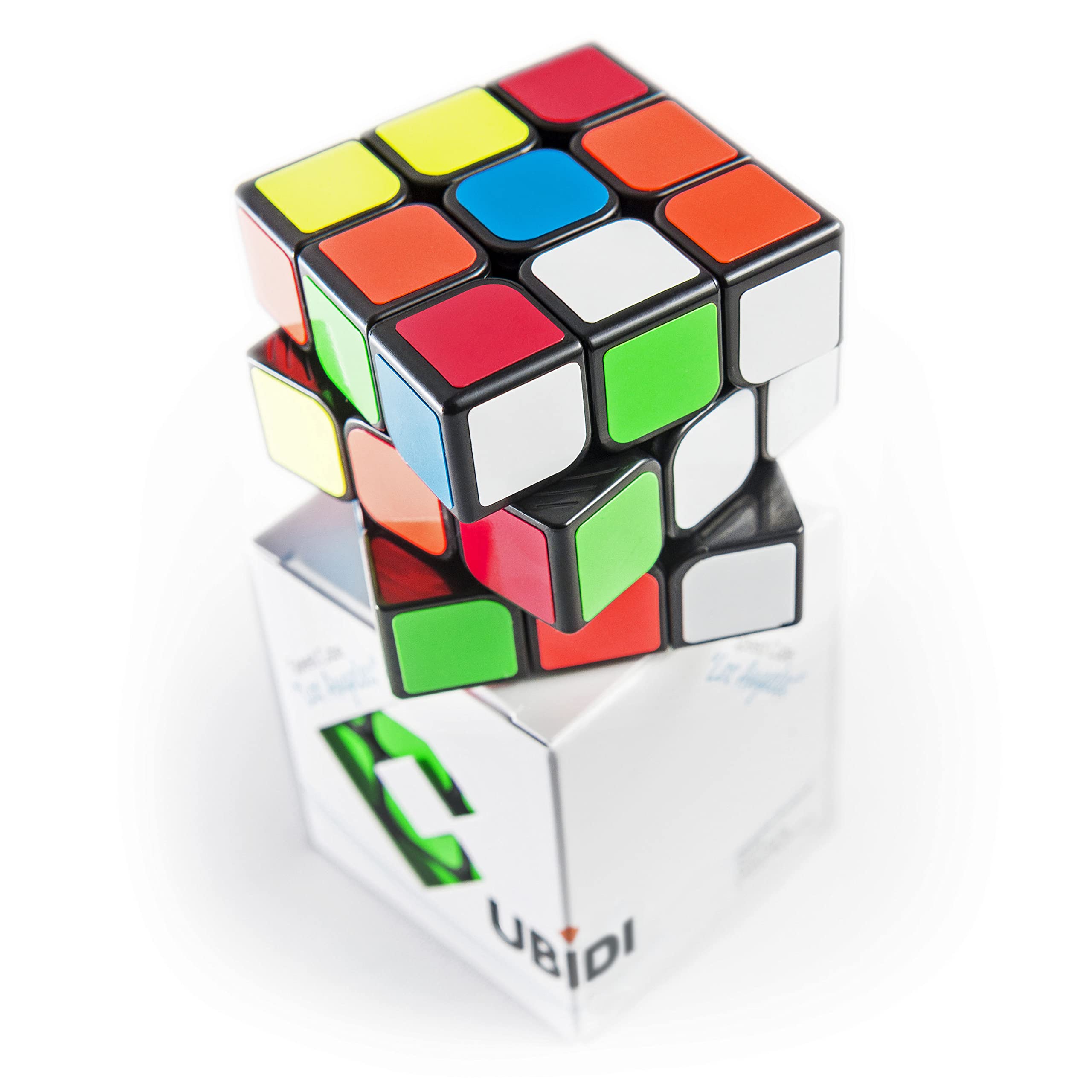 CUBIDI® Magic Cube 3x3 - Rubik's Cube - Optimized for Beginners and Advanced Users - Puzzles for Adults & Kids - Stress Relief Toys - Fidget & Finger Toys Perfect as Travel Games - Type Los Angeles