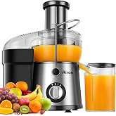 Juicer Machine, Centrifugal Juicer with 3" Extra Wide Feed Chute for Fruit Vegetable, Max Power 800W, Juice Maker with 3-Speed Setting, High Juice Yield, Easy to Clean, Stainless Steel, BPA-Free