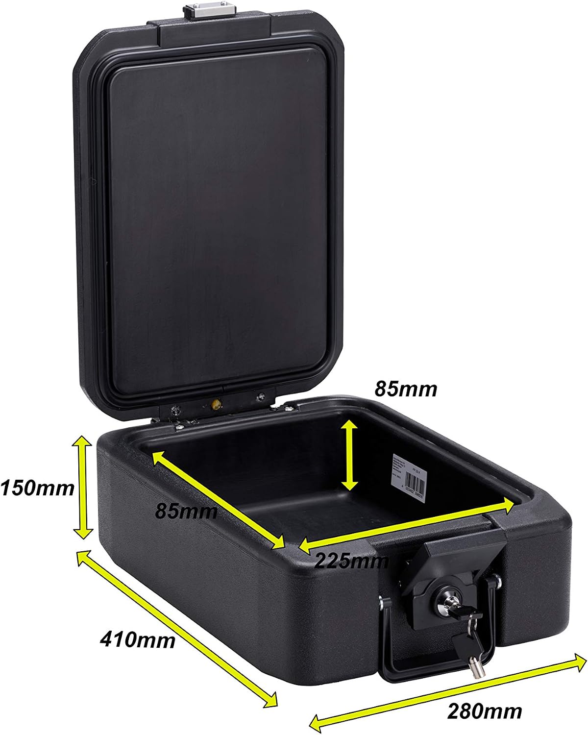 Burg Wächter FP22K Fireproof A4 Document Deed Box Safe Fire Chest, Black, A4 compatible - Image 3
