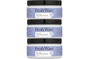 Fresh Wave Lavender Odor Removing Gel, 7 oz., Pack of 3 - Safer Odor Absorbers for Home, Natural Plant-Based Odor Eliminator, Every 7 oz. lasts 15-30 Days, For Cooking, Trash & Pets