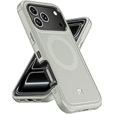 M MYBAT PRO Maverick Series Rogue Edition Phone Case for iPhone 17 Pro Case,[Compatible with,Magnetic Back,Anti-Drop,Shockproof,Heavy Duty Protection (Natural Titanium)