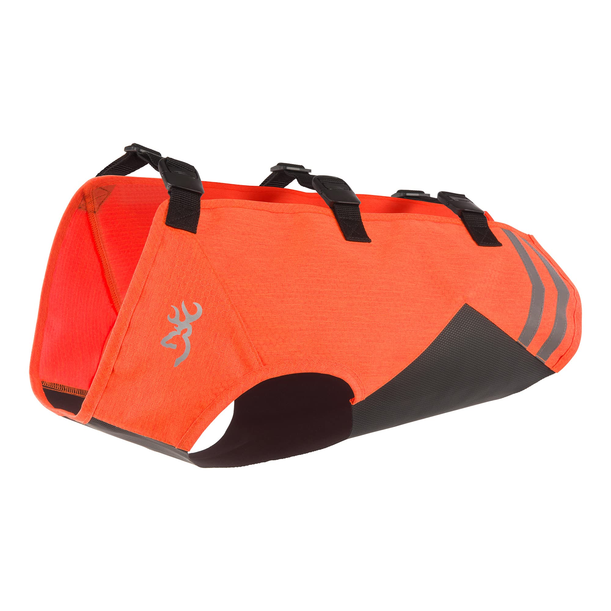 Browning Pet Vests, Hi Vis Safety Vests for Dogs, Safety Vest (Safety Orange/Black), Large