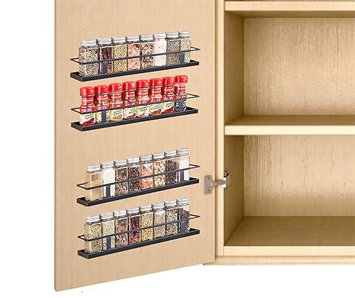 Spice Rack Organizer Wall Mount Hanging Seasoning Shelf Holder