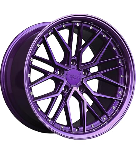 Amazon.com: Xxr 571 20x9 5x114.3 35et Diamond Cut Purple wheel