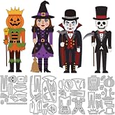 DELORIGIN Halloween Nutcracker Pumpkin Cat Cutting Die Card Making Die Stencil Carbon Steel Die Cuts Scrapbooking Embossing Template for Birthday Greeting Cards Craft Album Letter Invitation Decor