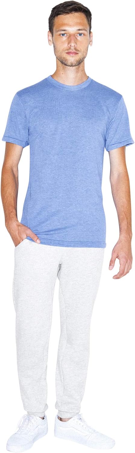 American Apparel Tri-Blend Crewneck Short Sleeve Track T-Shirt, 2-Pack: Clothing