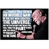 Tell People That There is an Invisible Man in the Sky Refrigerator Magnet - [3" x 2"]